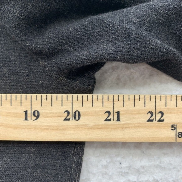 J Crew Sweater Mens Medium M Shawl Neck Charcoal Gray Button Preppy‎ Casual Dad - Picture 7 of 11